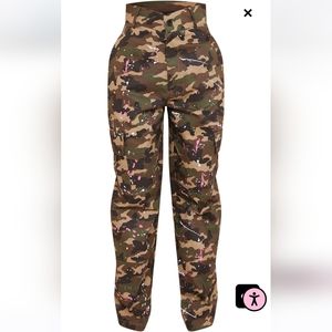 NWT PLT paint splatter cargo pants size 12